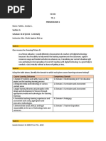 TTL 1 Presentation 1 Answer