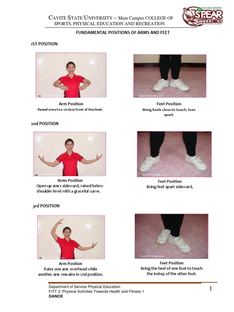 Iii. Fundamental Positions of Arms and Feet PDF Foot