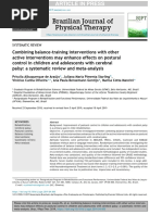 Combining balance-training interventions with other active interventions may enhance effects on postural control in children and adolescents with cerebral palsy