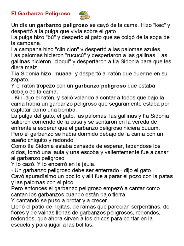 El Garbanzo Peligroso PDF