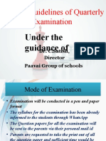 Quarterly Examination Guidelines VI - IX & XI