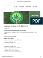 Swiss Safe Access for Cannabinoids - Législation Suisse