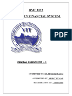 BMT 1012 Indian Financial System: Digital Assigment:-1