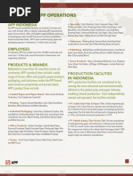 Download APP Operations Fact Sheet by Asia Pulp and Paper SN53619747 doc pdf