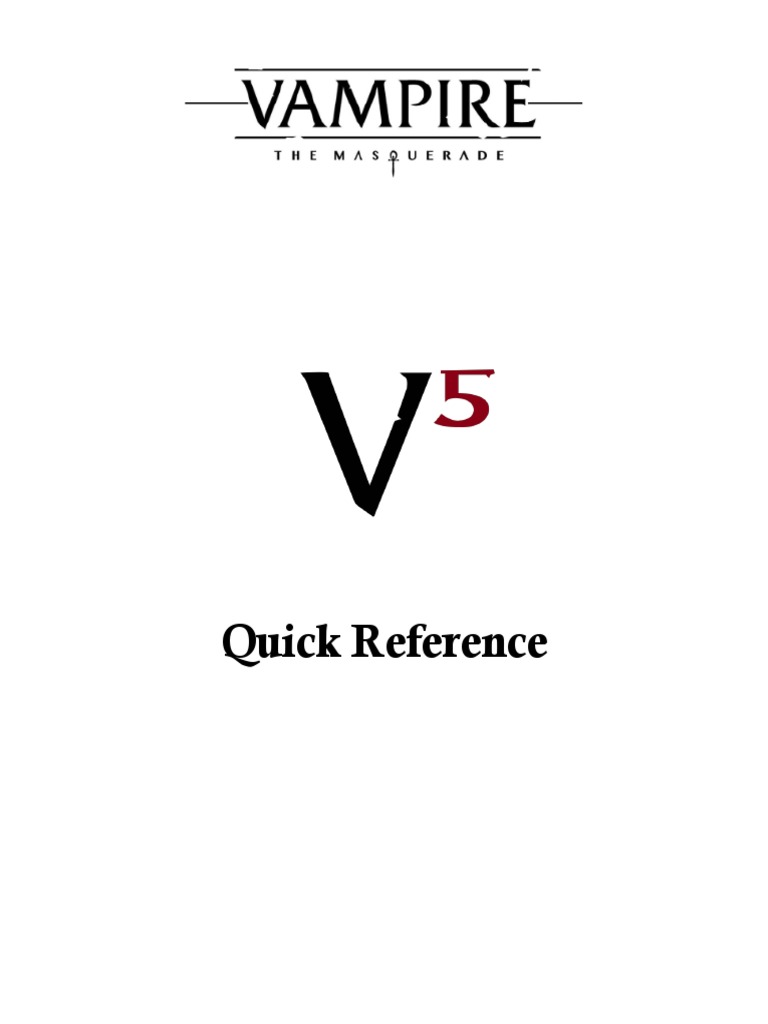 V5 Quick Reference1.6 PDF