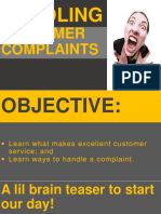 Handling: Customer Complaints