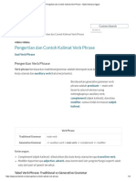 Pengertian Dan Contoh Kalimat Verb Phrase - Materi Bahasa Inggris PDF