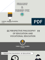 Vocational Education Philoshopy - Yudha Aditya Fiandra - S3 PTK FT UNP