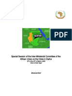 Special Session of the Inter-Ministerial Committee on the Crisis in Darfur