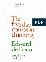 Edward de Bono - 5 Day Course in Thinking