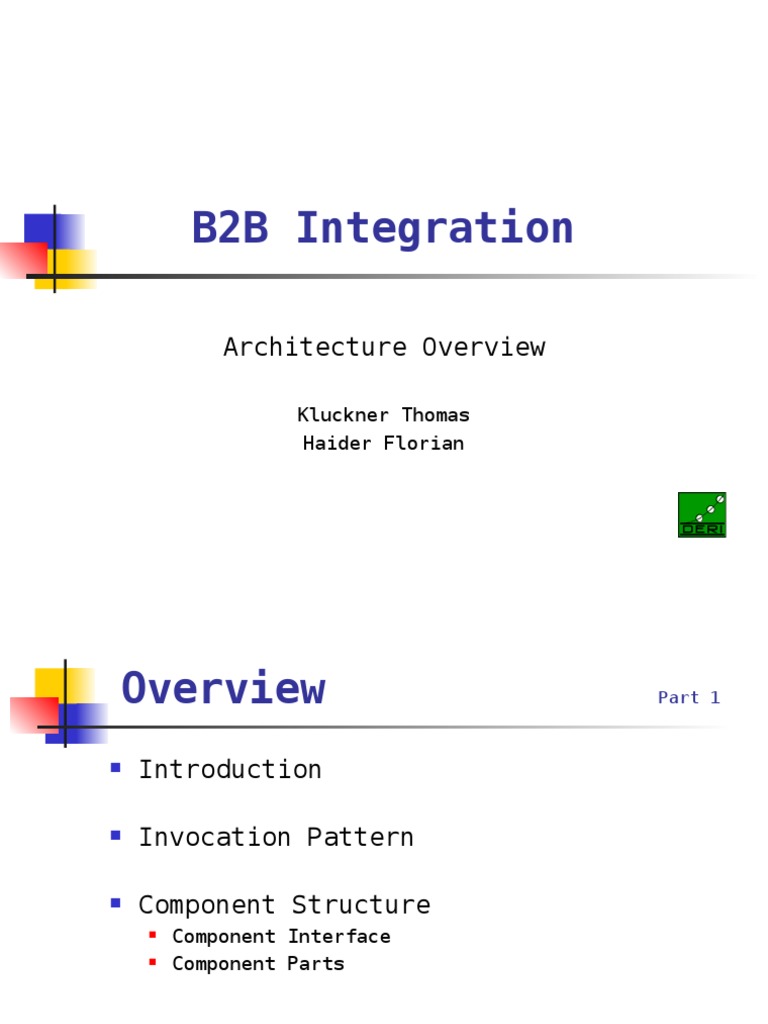 B2B Integration - Architecture | PDF | User Interface | Data Type