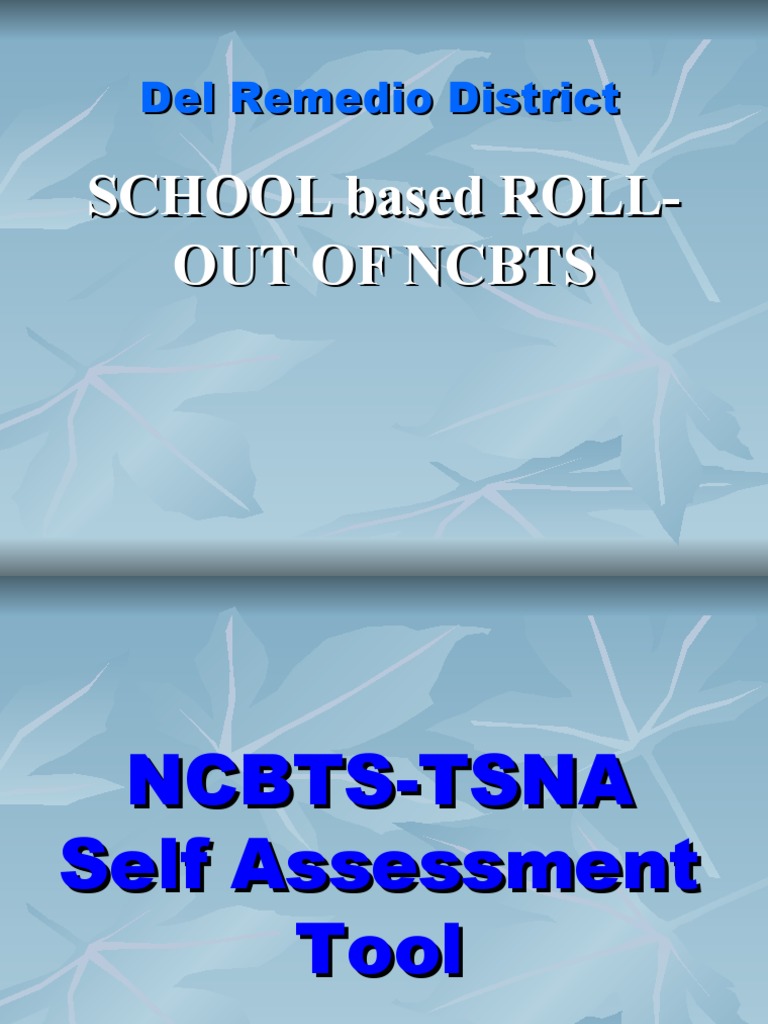 NCBTS Self-Assessment Tool Guide | PDF | Competence (Human Resources ...