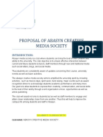 Abasyn Creative Media Society Proposal