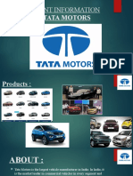 Management Information System in Tata Motors