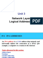 Unit 3: Network Layer: Logical Addressing