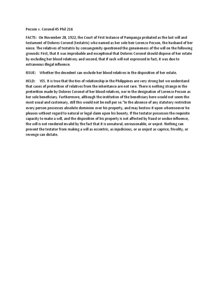 Inheritance Rights in Philippine Law | PDF | Will And Testament | Intestacy