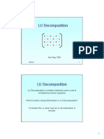 3-2 LU Decomposition