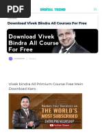 Digitaltrend in Download Vivek Bindra All Courses For Free