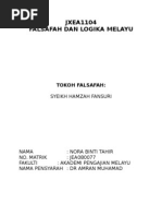 Download HAMZAH Fansuri by Nur Ain Mohd Amin SN5362159 doc pdf