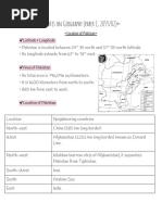 Notes On Geography (Paper 1, 2059/02) : Location of Pakistan