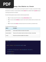 Accessing A Java Collection Via A Iterator