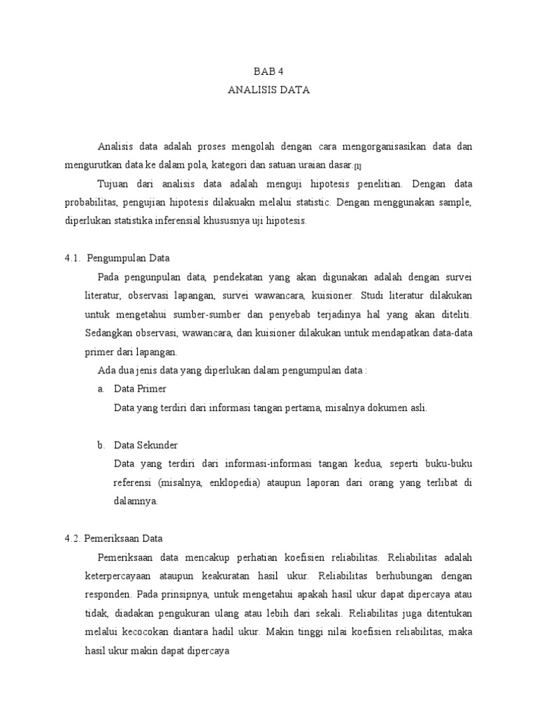 Bab 4 Analisis Data Kuantitatif