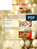 Ceia de Natal com peru, bacalhau e pavê