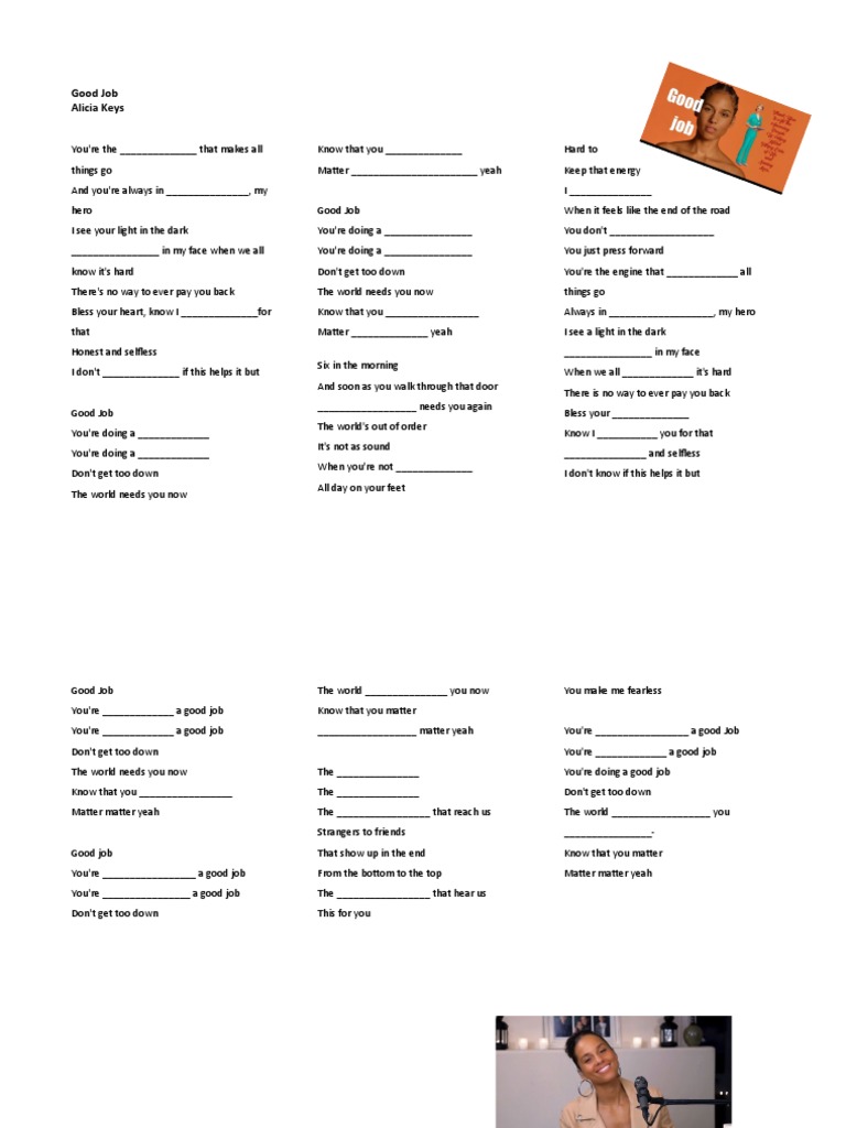 good-job-song-pdf
