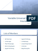 Group 5 - Variable Universal Life (Final)