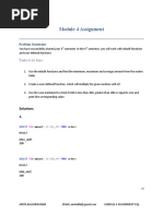 Module 4 Assignment - SQL