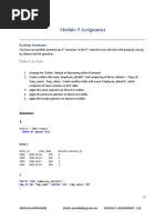 Module 5 Assignment - SQL