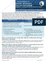 California's Ballast Water Discharge Performance Standards MISP-Performance - STD