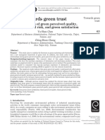 Towards Green Trust: The Influences of Green Perceived Quality, Green Perceived Risk, and Green Satisfaction