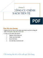 CÁC CÔNG CỤ CHÍNH SÁCH TIỀN TỆ