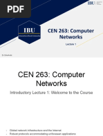 CEN 263: Computer Networks: International Burch University