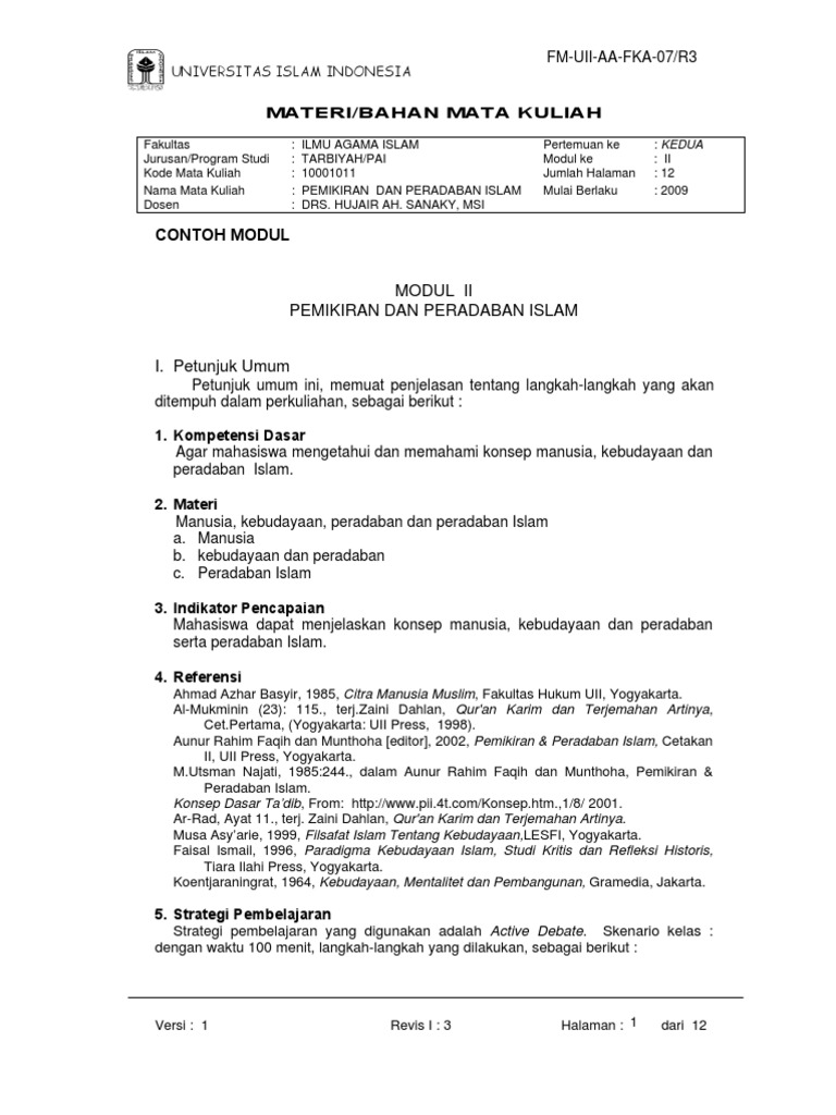 Contoh Modul | PDF