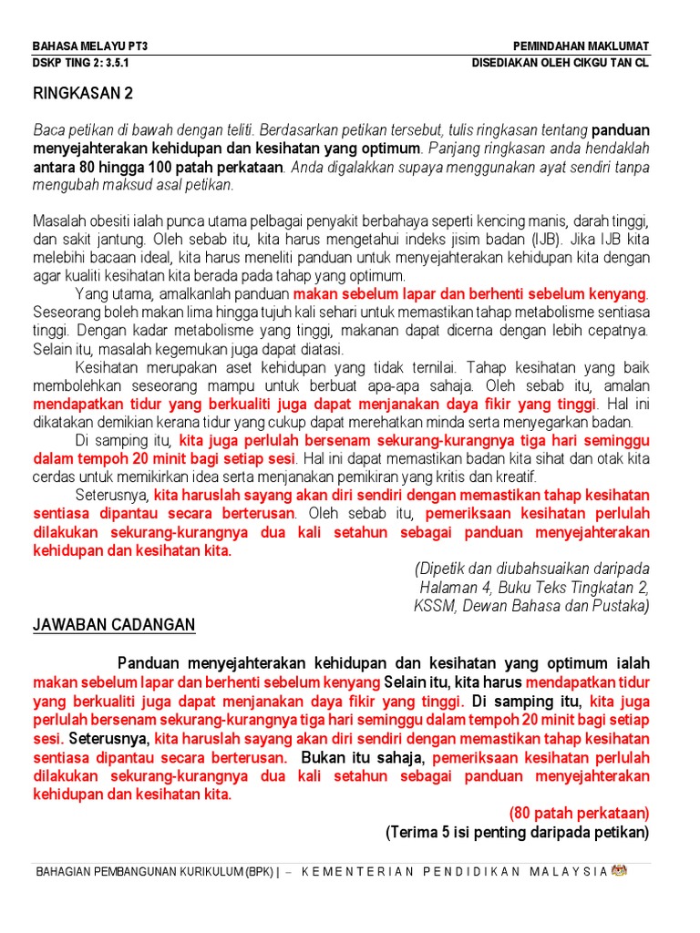 Edisi Guru Ting 2 Set 2 Latihan Ringkasan Pkp Pdf