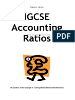 Igcse Accounting Ratios: Prepared by D. El-Hoss