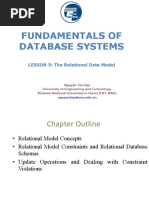 Fundamentals of Database Systems: LESSON 5: The Relational Data Model