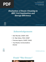 Chemical Coil Cleaning Importance Report Evaluation of Steam Cleaning in AHU Coil Sanitization and Energy Efficiency by Frank Santini