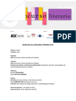 Bases 8vo Concurso Literario ACIC - 2021