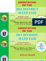 2021 Orientation Math Fair