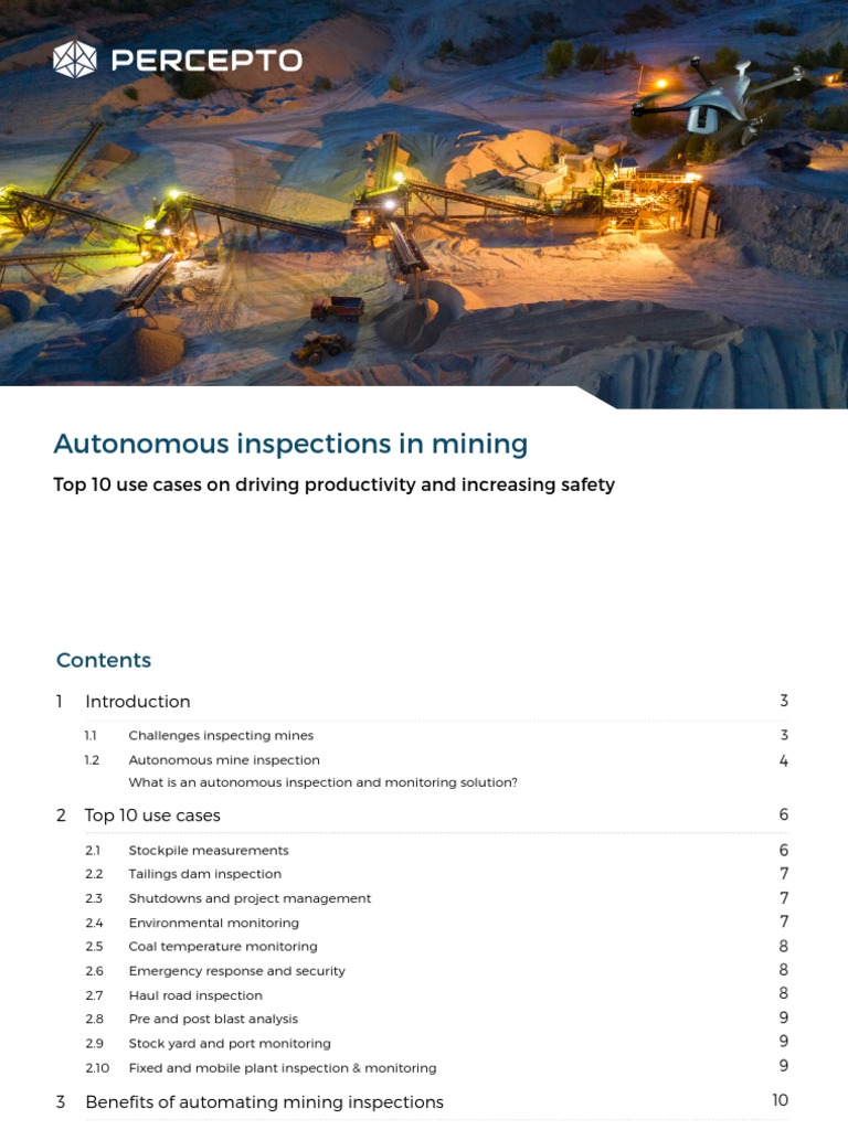 Autonomous Mining Inspections Overview | PDF | Mining | Automation
