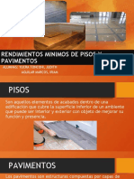 Rendimientos Minimos de Pisos y Pavimentos