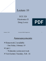 ECE 324 Electronics II Doug Looze