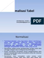 Normalisasi Tabel