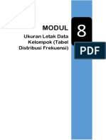 Ukuran Letak Data Tabel Distribusi Frekuensi