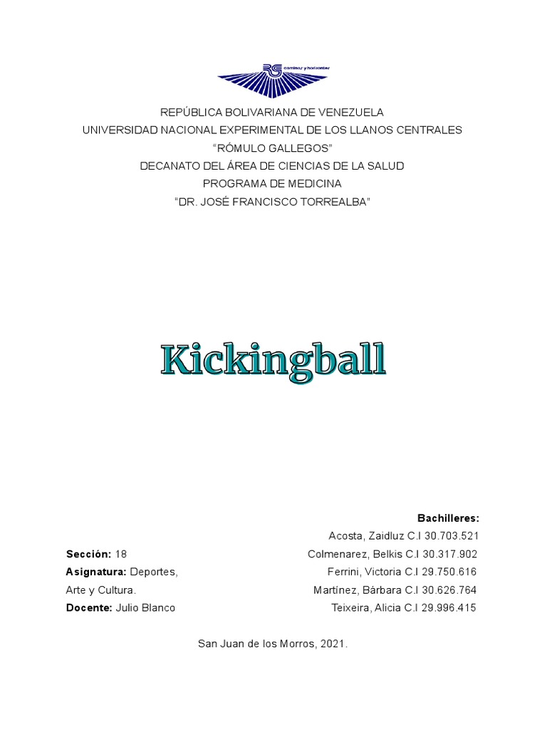 Historia y Reglas del Kickingball | PDF | Ocio | Deportes atléticos