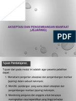 Paparan Akseptasi Pengembangan Manfaat - Jejaring, 12.03.2021