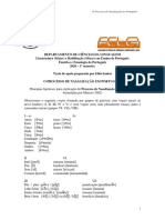 Fonologia Portuguesa - O Processo de Nasalização No Português - Texto de Apoio - Elda Santos - FFP - 2021
